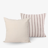 Striped cotton cushion - including insert (50x50cm)
