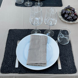 Jute placemat - black (45x35cm)
