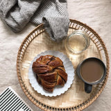 Linen tea towel - Grey & Natural stripe | Buy 2 save 15%