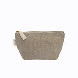 Linen makeup bag / size 13x22x8cm