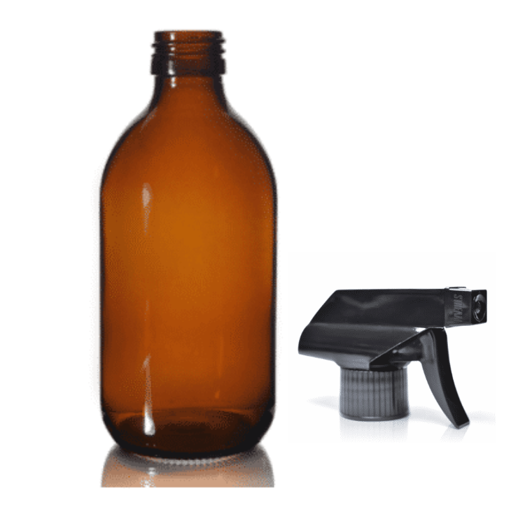 Amber glass bottle 500ml - Trigger spray – rêve vert