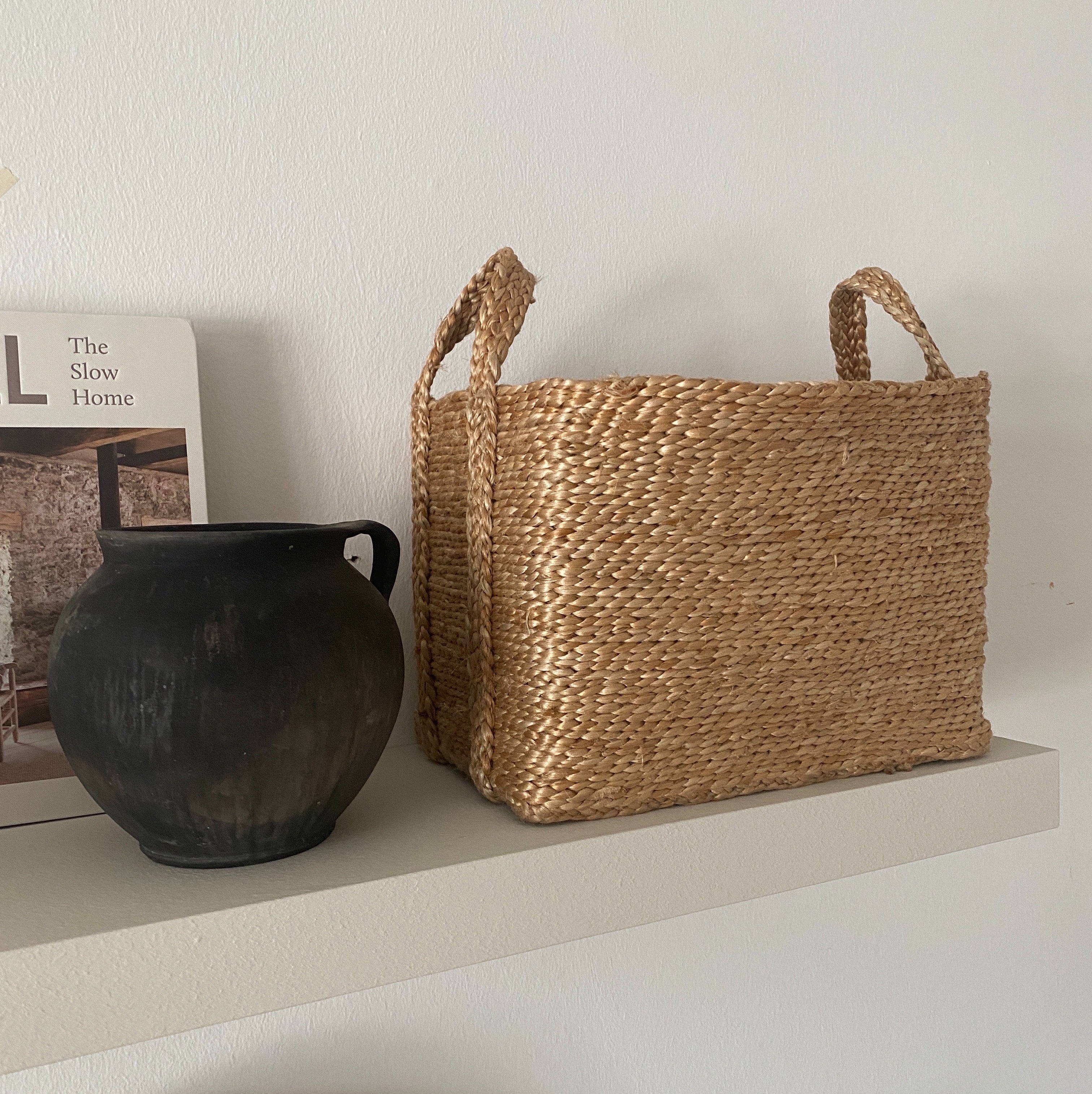 lille jute kurv small jute basket natural