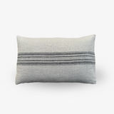 Small Linen cushion - Natural/black stripe (40x25cm)