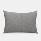 Linen cushion - Natural/black stripe (70x50cm)