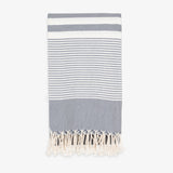 Hammam cotton towel -  Dark grey Size 185x95cm prewashed