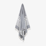 Hammam cotton towel -  Dark grey Size 185x95cm prewashed
