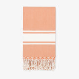 Fouta cotton towel - Orange Size 185x95cm prewashed
